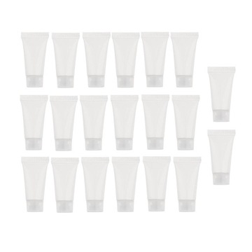 20 шт. мини-пустые пластиковые тюбики для дорожных бутылочек с кремом для рук