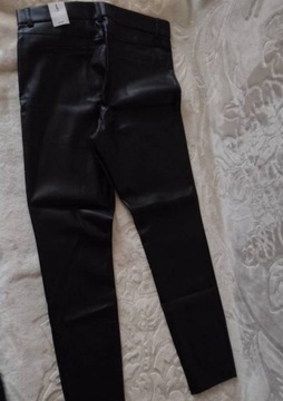 (40/L) ZARA/ Legginsy z Madrytu, spodnie rurki, NOWE