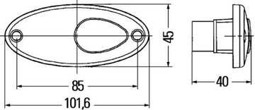 SVĚTLO KONTURA 2XS 964 295-031 HELLA