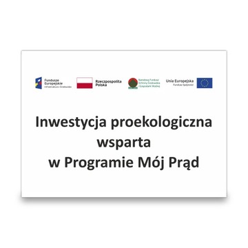 INWESTYCJA PROEKOLOGICZNA MÓJ PRĄD, PCV, format A4