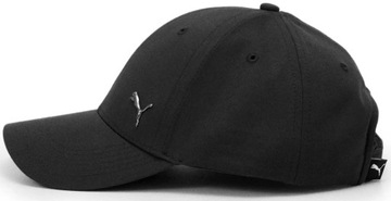 МУЖСКАЯ КЕПКА PUMA МЕТАЛЛИЧЕСКАЯ С ВУШОМ, ЧЕРНАЯ БЕЙСБОЛКА, МЕТАЛЛИЧЕСКИЙ ЛОГОТИП