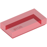 lego gładka 1x2 t.czerwony 30070 3069 4189801 -2