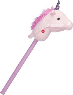KOŃ KONIK SKOCZEK HOBBY HORSE NA KIJU KIJKU BRĄZOWY HORSING DLA DZIECI