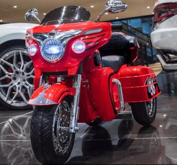 МОТОР GOLDWING АККУМУЛЯТОРНЫЙ 2x 12 В КОЖАНЫЙ МОТОР ЗВУК МОТОРА СВЕТОДИОДНЫЕ СВЕТОДИОДЫ