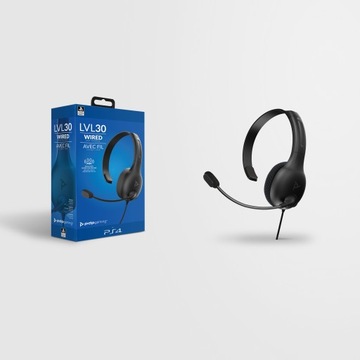 Проводные наушники PDP LVL30 PS4/PS5 черные