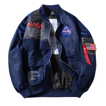 Kurtka bomber NASA Air Force MA1 granatowa 3XL