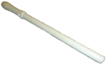 PAŁKA GUMOWA POLICYJNA 43 cm BIAŁA