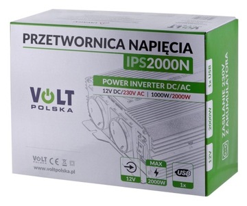 Преобразователь Volt Polska IPS-2000N 12В/230В 1000/2000Вт