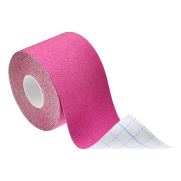TAŚMA KINEZJOLOGICZNA DO KINESIOTAPINGU CIAŁA TEJPY 5cm x 5m RÓŻOWA
