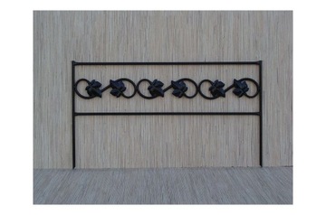 PŁOTEK OGRODOWY METALOWY palisada 75 x50 cm do ogrodu