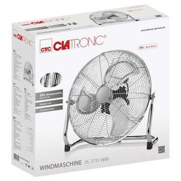 КРУГЛЫЙ НАПОЛЬНЫЙ ВЕНТИЛЯТОР 50 СМ ПРОМЫШЛЕННЫЙ ВЕНТИЛЯТОР INOX ХРОМ 120 Вт