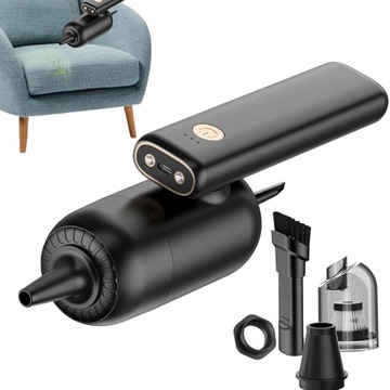 АККУМУЛЯТОРНЫЙ АВТОМОБИЛЬНЫЙ ПЫЛЕСОС ДЛЯ ДОМА 2в1 СВЕТОДИОДНЫЙ АВТОМОБИЛЬНЫЙ ПЫЛЕСОС