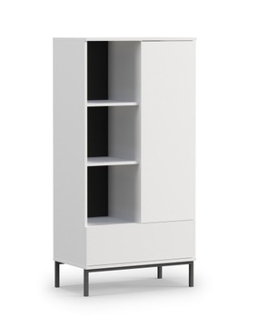 Nowoczesny Regał 70cm Biały Mat KEWIN