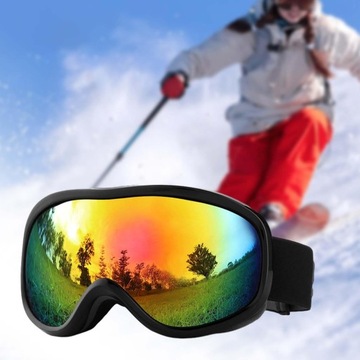 Gogle narciarskie Okulary przeciwsłoneczne Dwuwarstwowe soczewki Okulary przeciwmgielne Snowboard Style B
