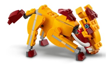 LEGO 31112 CREATOR 3 w1 - DZIKI LEW, STRUŚ, GUZIEC