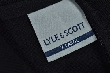 LYLE SCOTT Wełniany Sweter Męski Half Zip / XL