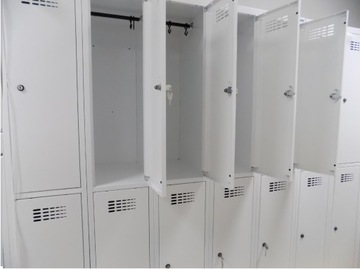 Металлический социально-медицинский шкафчик с 4 отделениями SUS