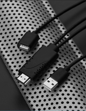Переходник с USB 2.0 «мама» на HDMI «папа» Питание телевизора iOS клонирование Android