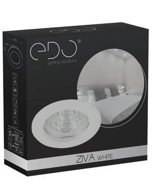 ФИКСИРОВАННЫЙ БЕЛЫЙ КРУГЛЫЙ ГАЛОГЕННЫЙ ПОТОЛОЧНЫЙ СВЕТИЛЬНИК