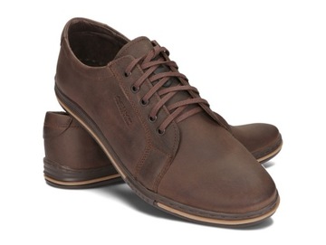 КОЖАНЫЕ ТУФЛИ МУЖСКИЕ POLBUT 320/CBR BROWN 44