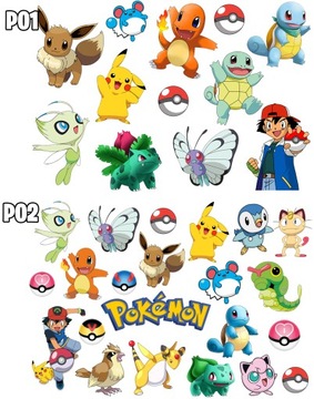 ДЕТСКИЕ ТАТУ ПОКЕМОНЫ ВРЕМЕННЫЕ МОЮЩИЕСЯ