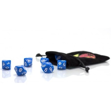 KOSTKA RPG KOŚĆ DZIESIĘCIOŚCIENNA K10 NIEBIESKA