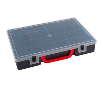 Pudełko organizer 10 przegródek czarny BOX-4
