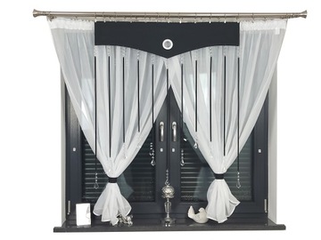 PANEL OZDOBNY AŻUROWY OZDOBA 120x115 GIRLANDA KRYSZTAŁKI SZKLANE GLAMOUR