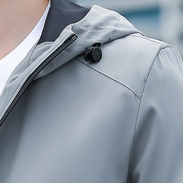 Дышащая стильная толстовка с капюшоном в корейском стиле на шнурке