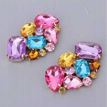 2 съемных хрустальных украшения для обуви