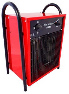 Polska nagrzewnica elektryczna EH-15 Dmuchawa Grzejnik Termostat 15 kW