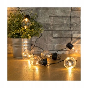 СОЛНЕЧНАЯ САДОВАЯ ГИРЛЯНДИЯ декоративные подвесные шары