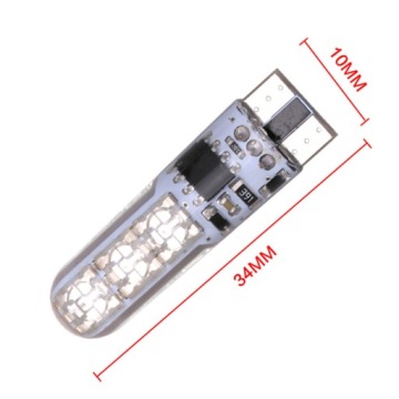 T10 W5W LED BULB RGB DIODE WITH REMOTE CONTROL COLORS