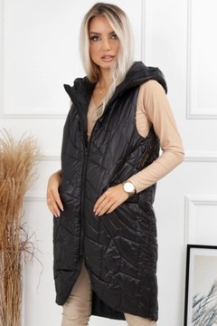 Długa kamizelka z kapturem XL/XXL 42/44