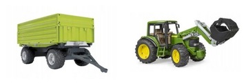 Zestaw Ciągnik John Deere z przyczepą