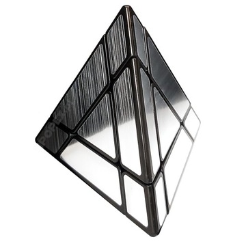 ORYGINALNA KOSTKA PIRAMIDA PYRAMINX MIRROR PREZENT DLA DZIECKA + PODSTAWKA