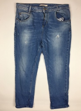 Zara jeansy z dziurami 7/8 L *PWS46*