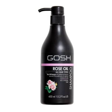 GOSH Szampon do włosów z olejkiem różanym 450 ml