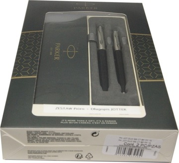 PARKER DŁUGOPIS + PIÓRO WIECZNE JOTTER Czarny