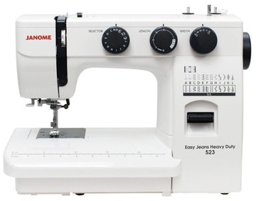MASZYNA DO SZYCIA JANOME EASY JEANS HD523 WZMOCNIONA