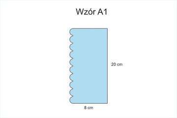 Skrobka brzeg WZÓR A1 do tynkowania tortu 20 cm