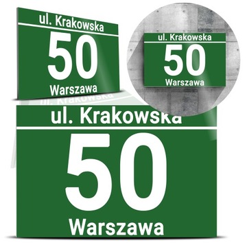TABLICZKA na dom Tablica Adresowa NUMER DOMU wz 44
