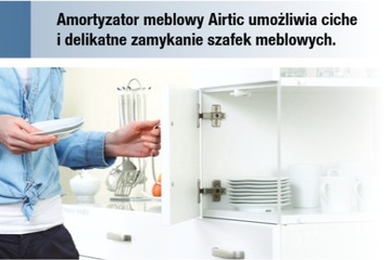 АМОРТИЗАТОР ТОРМОЗНОЙ МЕДЛЕННЫЙ, СЕРЫЙ, AIRTIC, 10 ШТ.