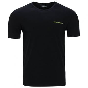 Emporio Armani t-shirt koszulka męska czarna crew-neck M