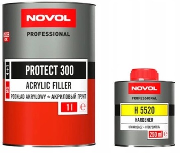 Novol Protect 300 z utw. Podkład akrylowy. Czarny 1 L