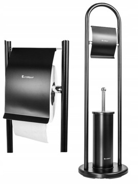STOJAK na PAPIER szczotka WC toaletowy ZESTAW