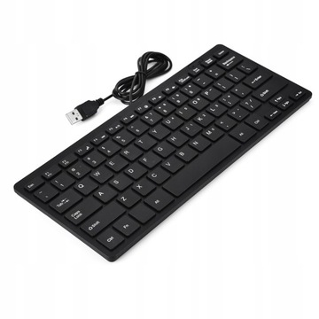 ПЛОСКАЯ МАЛЕНЬКАЯ МИНИ-КЛАВИАТУРА ТОНКАЯ ДОМАШНЯЯ USB-ПОДКЛЮЧЕНИЕ