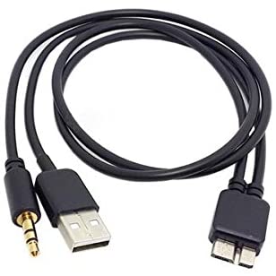 Aux System-S AutoCar Jack 3,5 mm do Micro USB 3.0