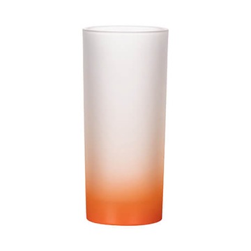 Szklanka 200 ml szroniona sublimacja- pomarańczowy