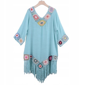 ПЛЯЖНАЯ ТУНИКА ПЛАТЬЕ ПАРЕО ЦВЕТА РАЗМЕРЫ